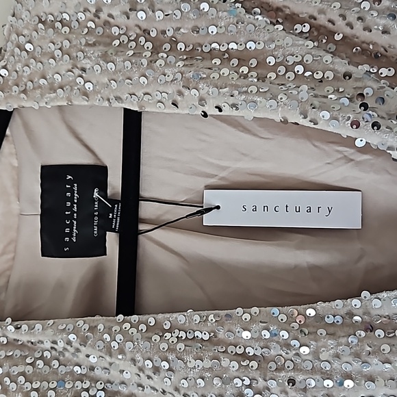 Sanctuary, NWT Charmed Sequin Blazer Jacket,Medium - Picture 5 of 10